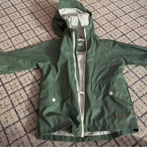 ZARA green rain jacket